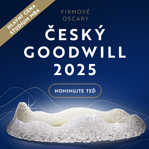 13. ročník Český Goodwill přináší revoluční novinky: Nominujte a vyhrajte studium MBA!